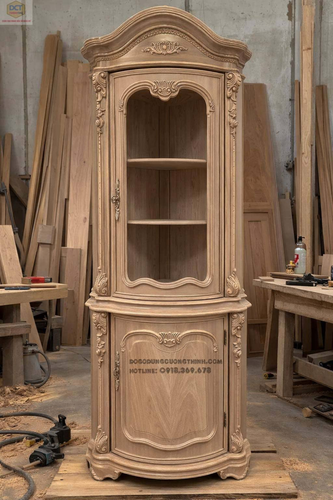 Mẫu tủ trang trí nhỏ gọn TR23 đặt góc giá tốt